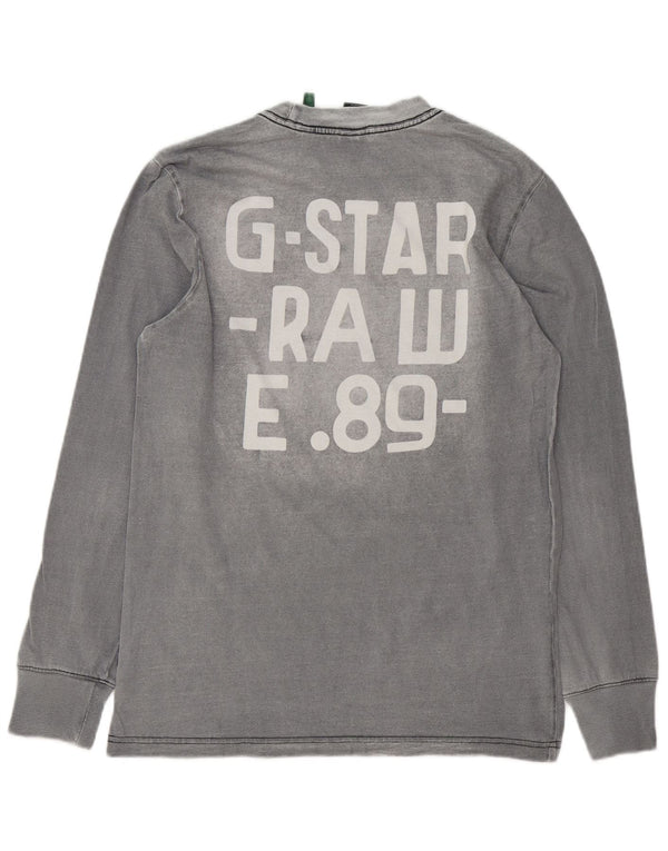 G-Star Homme Graphic Top Manches Longues Petit Gris Coton