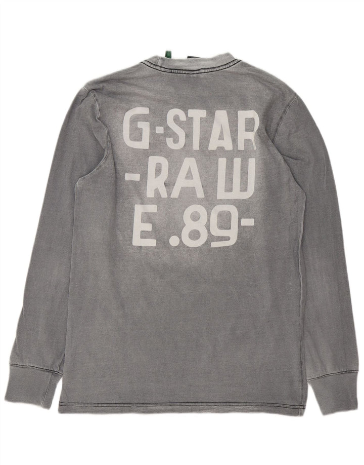 G-Star Homme Graphic Top Manches Longues Petit Gris Coton