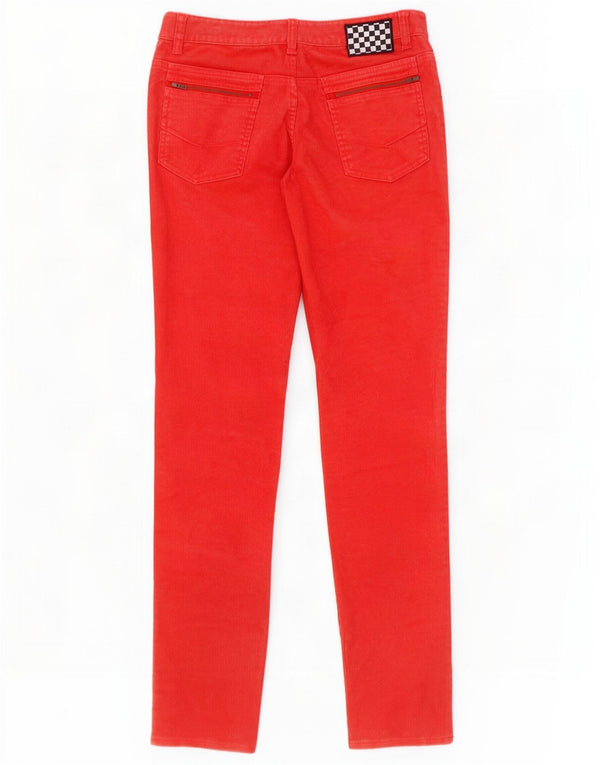 Vans Pantalon skinny en velours côtelé pour femme US 7 Medium W32 L33 Rouge Polyester