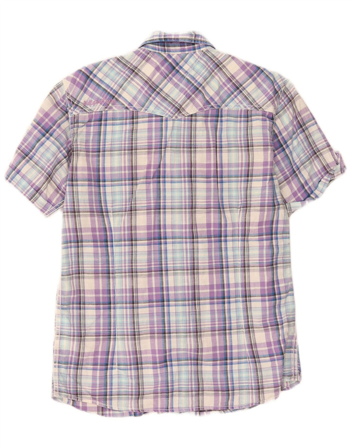 Tommy Hilfiger Chemise à manches courtes homme en coton à carreaux multicolore moyen
