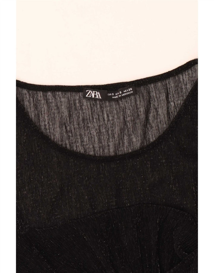 Zara Haut transparent pour femme UK 10 Small Noir