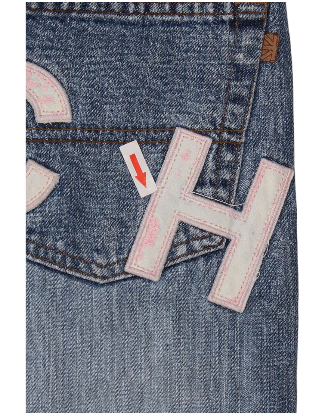 Richmond Jean bootcut graphique pour femme IT 44 Medium W30 L32 Bleu Coton