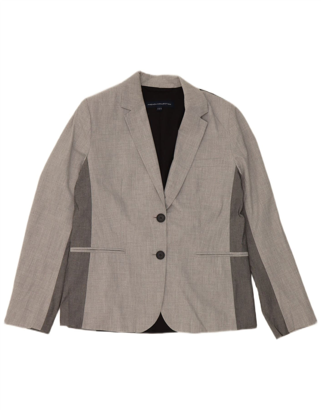 French Connection Veste Blazer Femme UK 12 Gris Moyen Classique