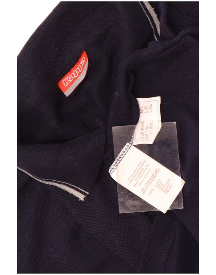 Kappa Polo Homme Bleu Marine Moyen Coton
