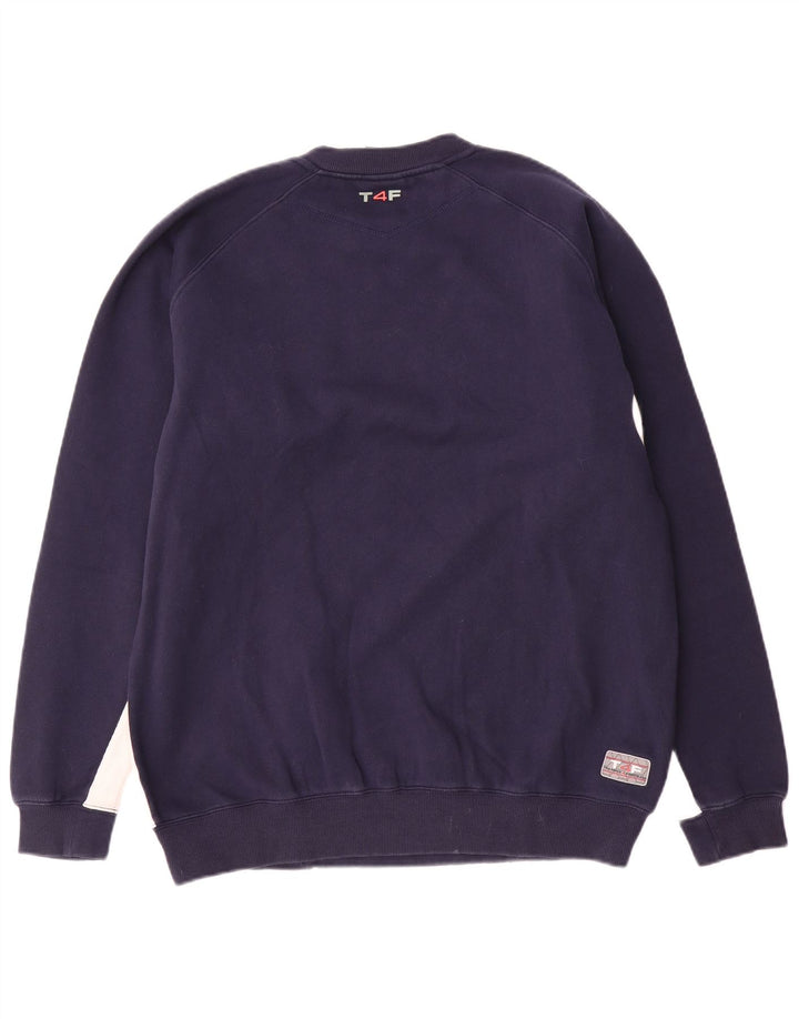 Umbro Sweat-shirt graphique pour homme, grand, bleu marine, color block