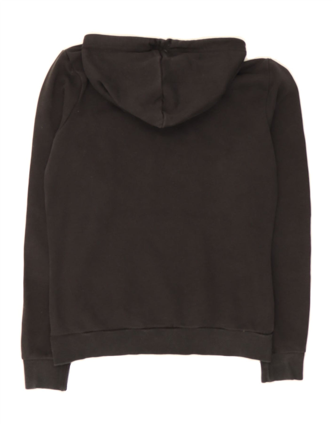 PUMA Womens Graphic Hoodie Jumper UK 12 Medium Black Vintage Puma and Second-Hand Puma from Messina Hembry 