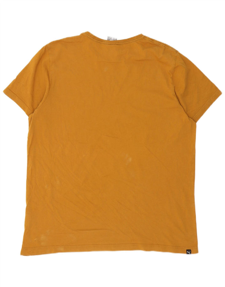 Puma T-shirt graphique pour homme 2XL Marron Coton