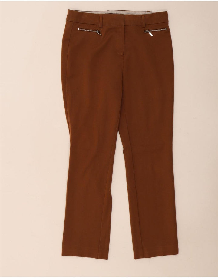 Marks & Spencer Pantalon décontracté moderne et slim pour femme W32 L28 Marron