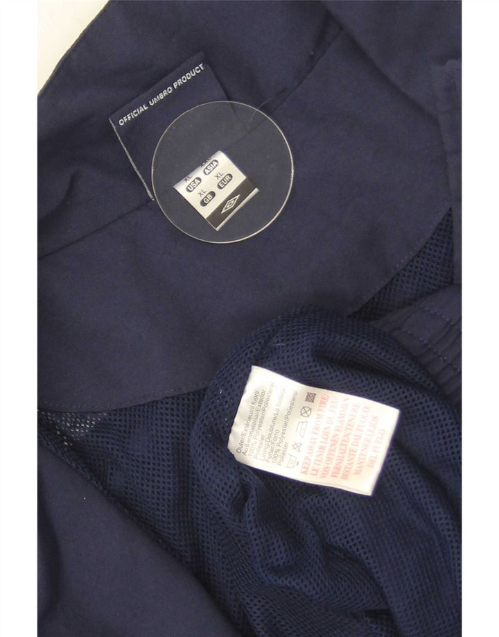 Umbro Veste de survêtement graphique pour homme XL Bleu marine Colorblock Polyester
