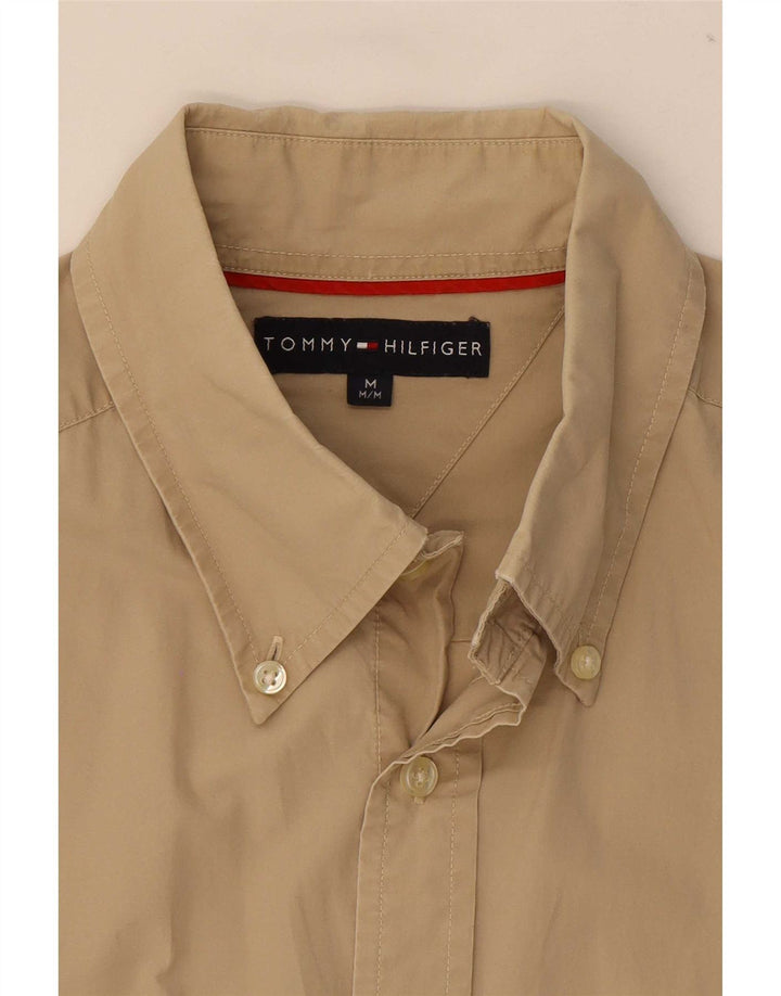 Tommy Hilfiger Chemise Homme Coton Beige Moyen