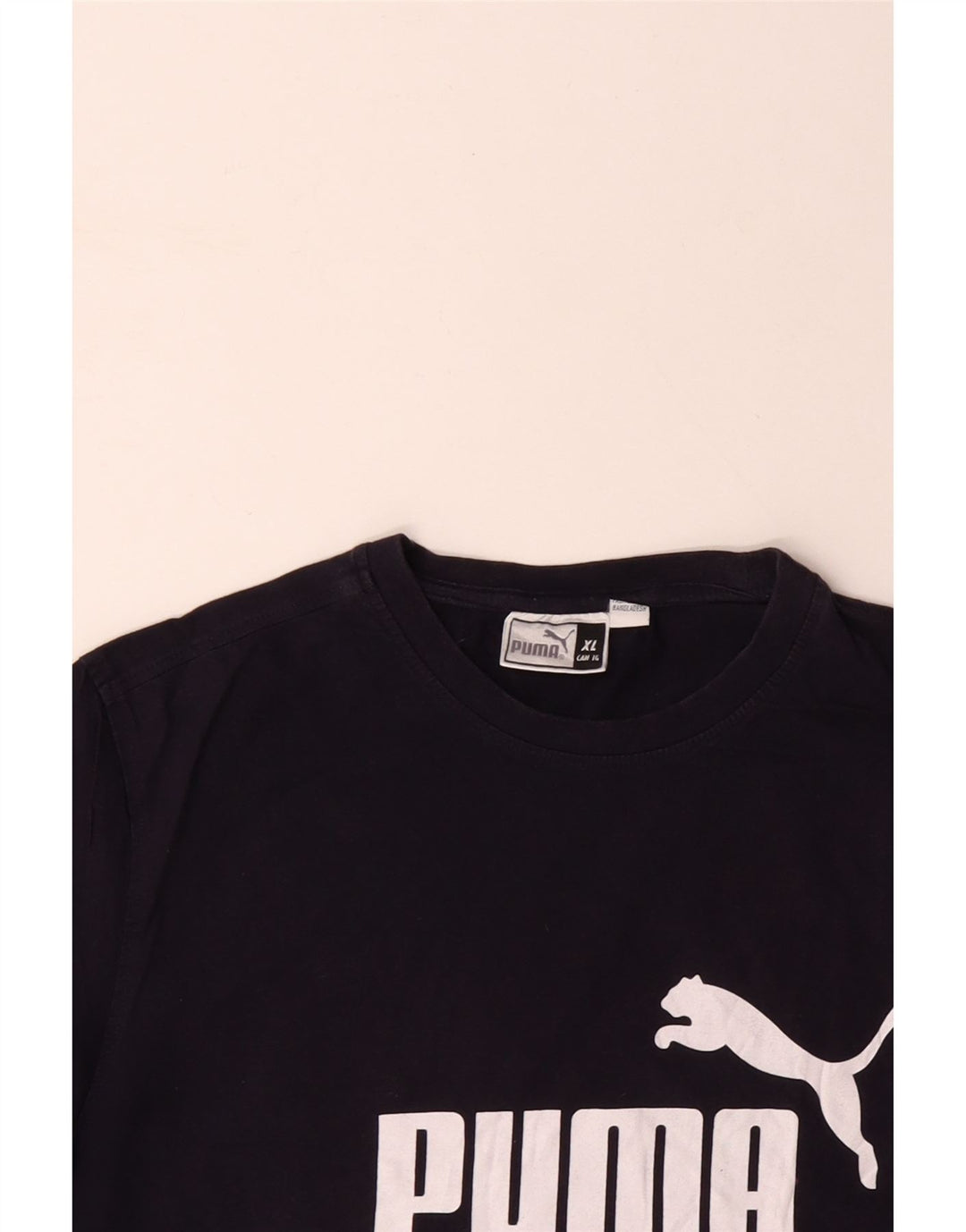 PUMA T-Shirt Graphique Homme XL Bleu Marine Coton