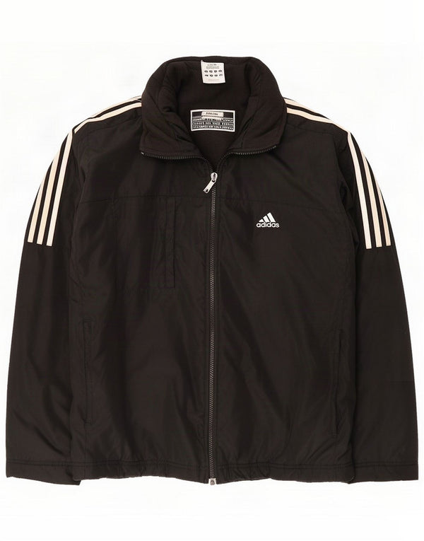 Adidas Veste coupe-vent pour homme UK 40 Large Noir Polyamide