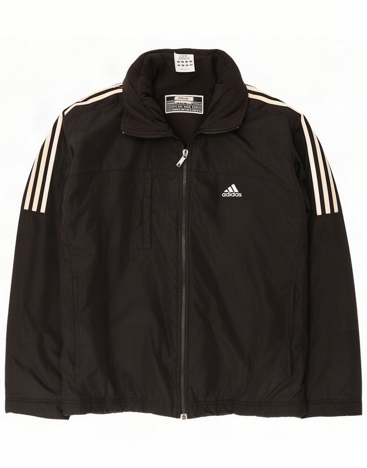 Adidas Veste coupe-vent pour homme UK 40 Large Noir Polyamide