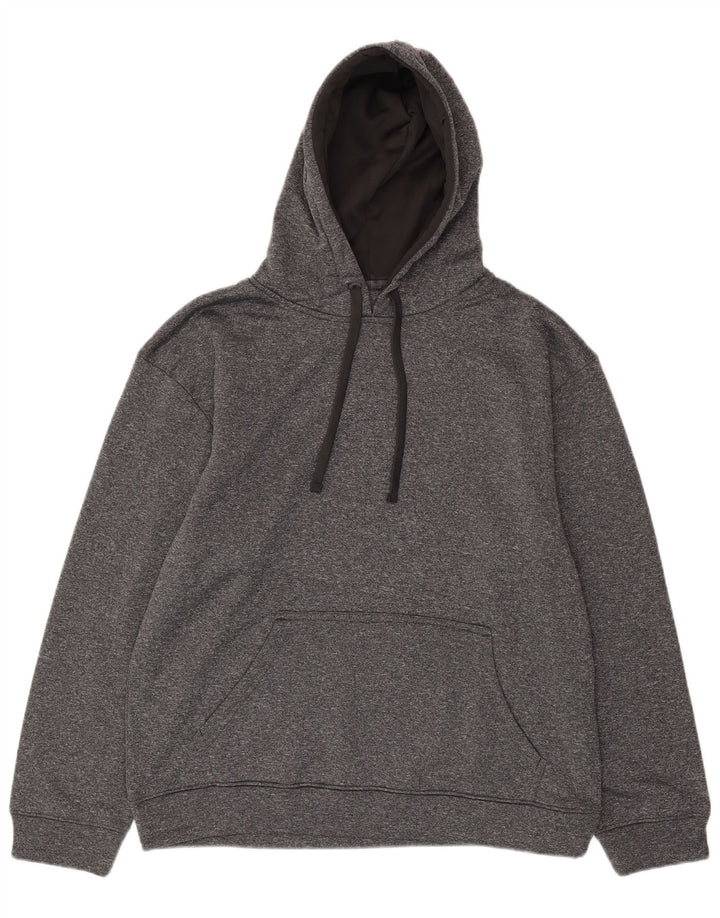 CHAMPION Pull à capuche pour homme en polyester moucheté gris grand