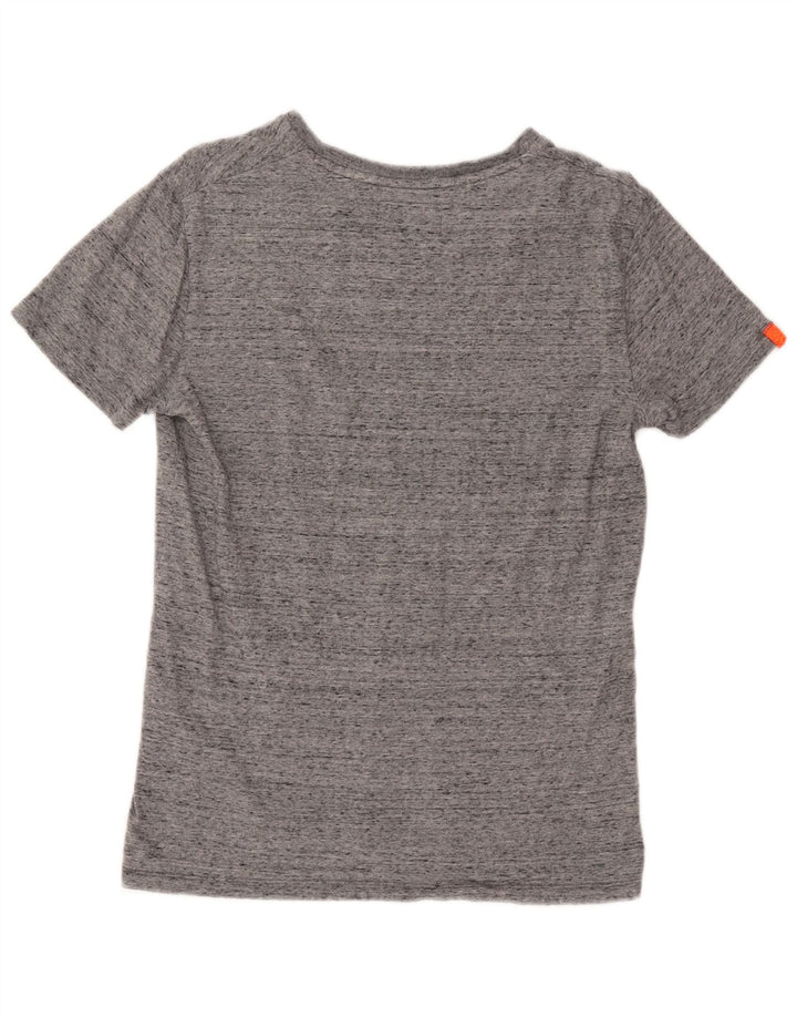 SUPERDRY T-Shirt Homme Petit Gris Moucheté Coton