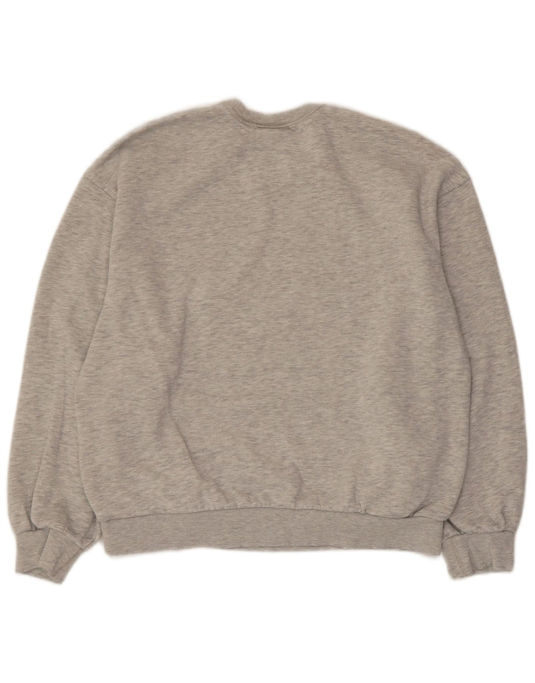 BERSHKA Sweat-shirt surdimensionné pour femme UK 10 Petit coton moucheté gris