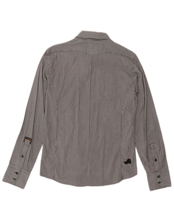 G-Star Chemise militaire homme petit coton à fines rayures gris