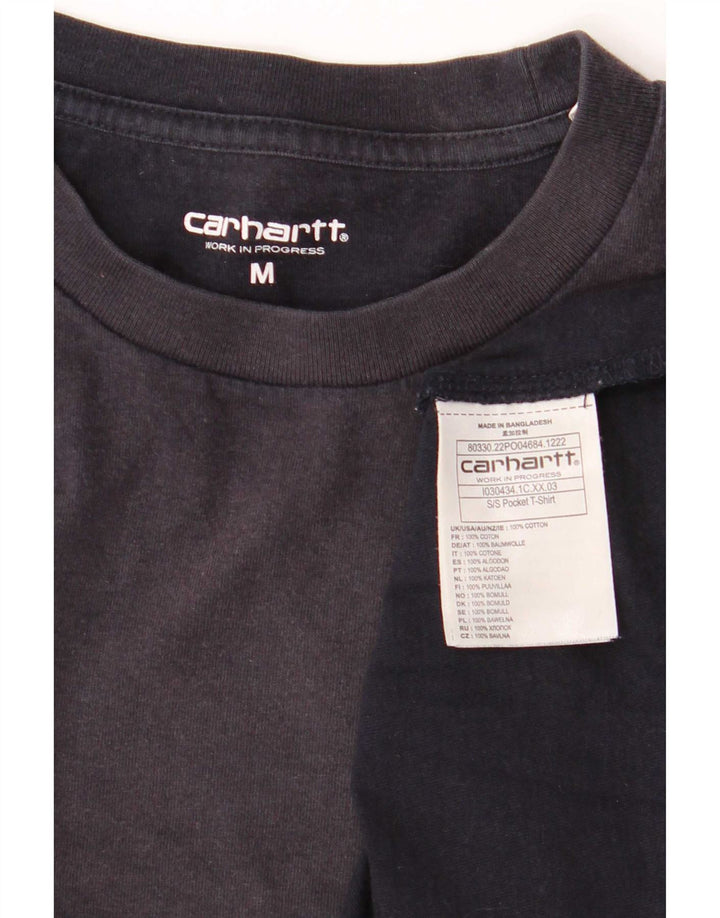 Carhartt T-Shirt Homme Bleu Marine Moyen Coton