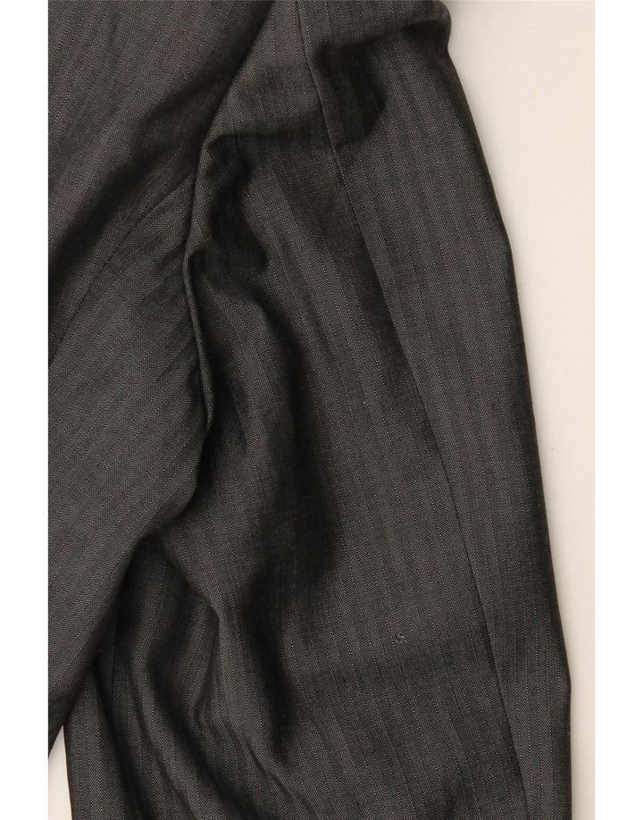 HUGO BOSS Veste blazer à 3 boutons pour homme EU 48 Gris moyen en laine à fines rayures