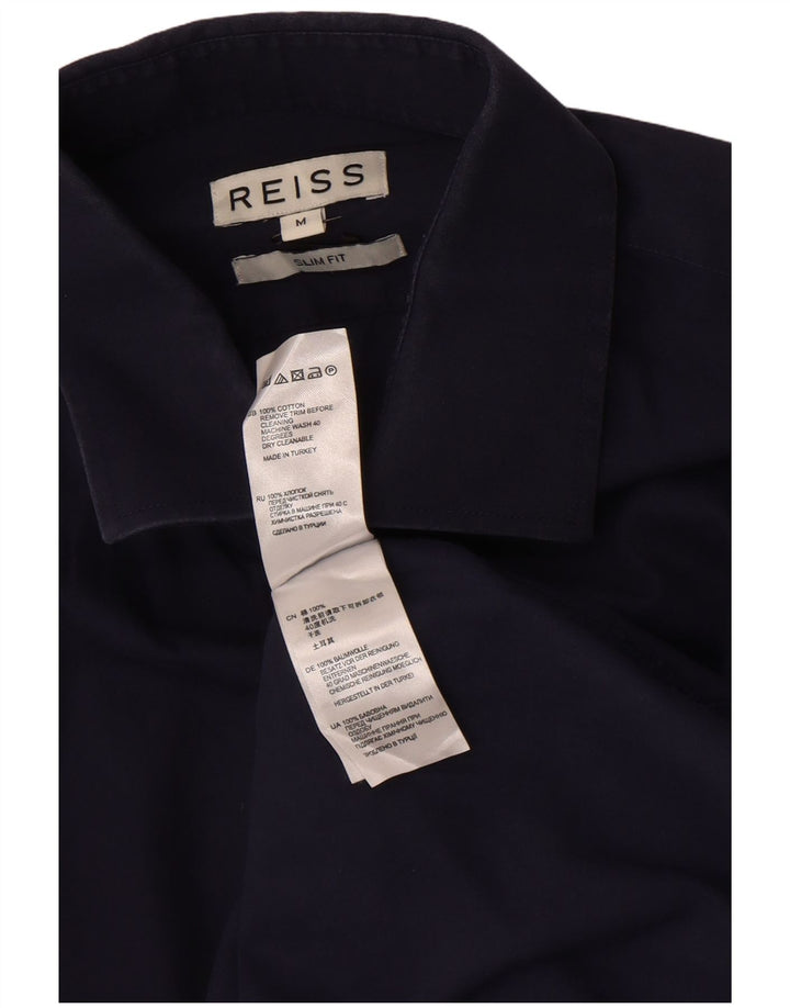 Reiss Chemise Slim Fit Homme Bleu Marine Moyen Coton