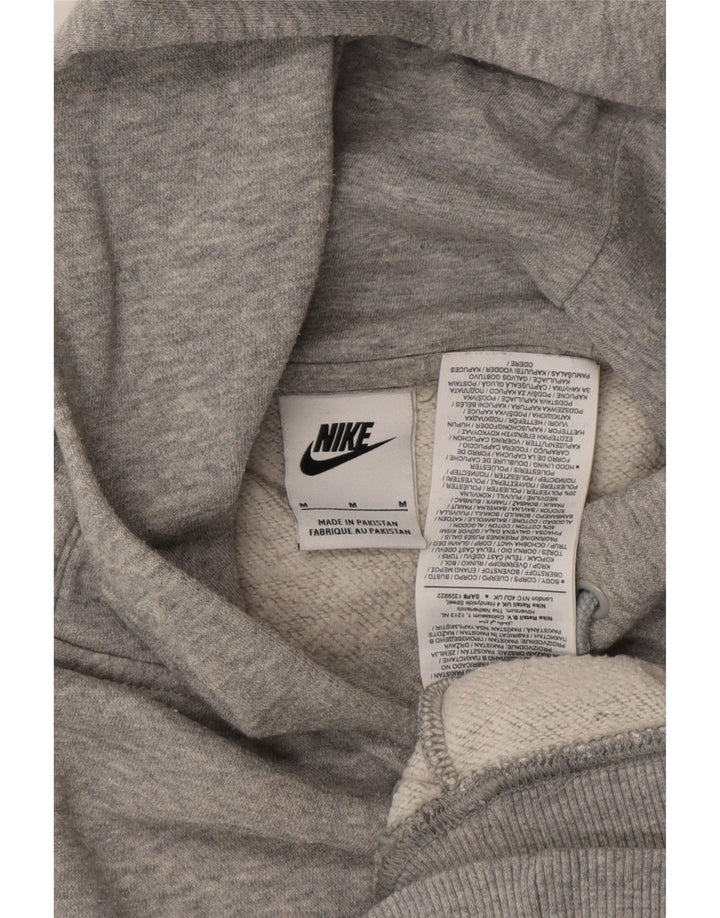 NIKE Pull à capuche coupe ample pour homme en coton gris moyen