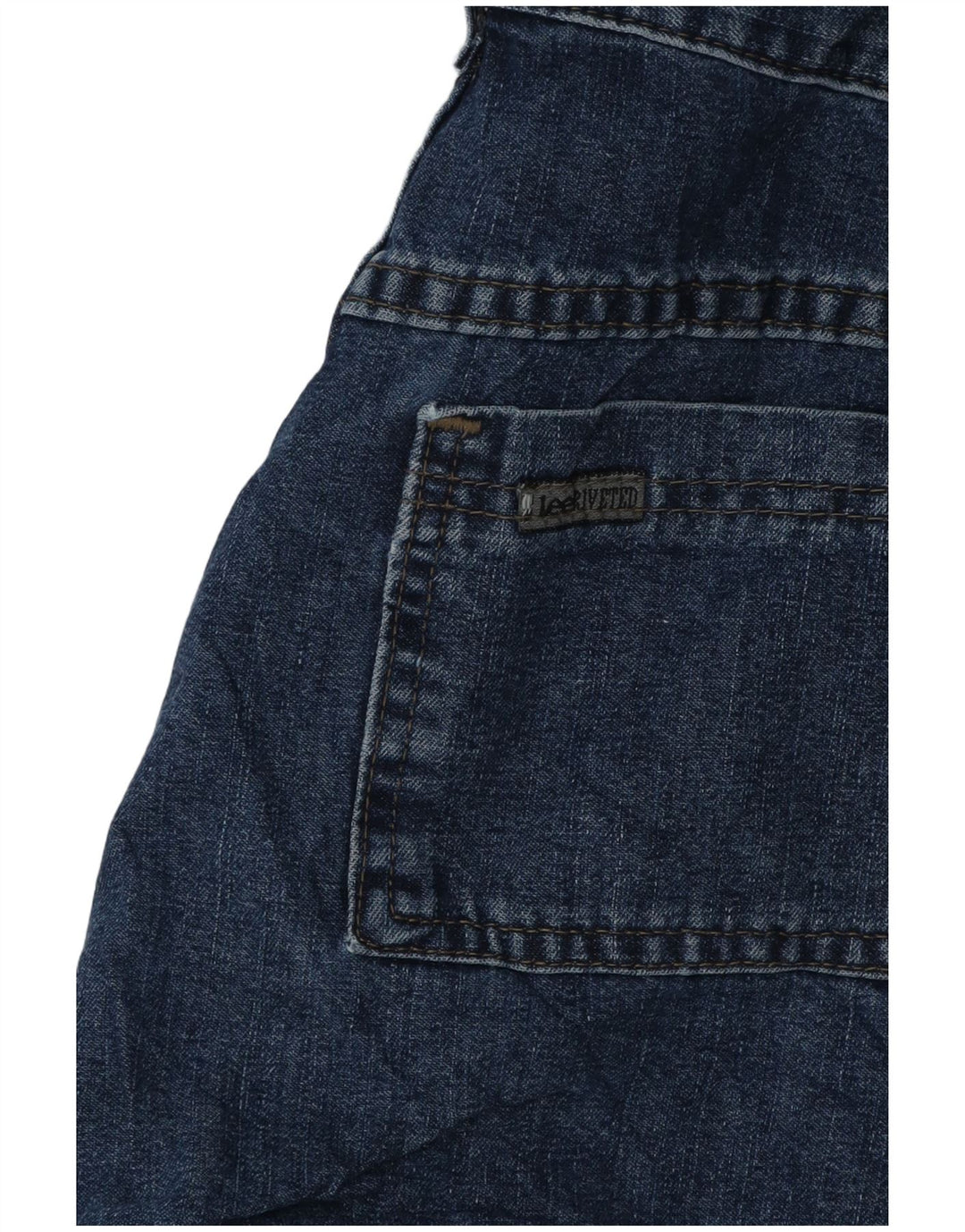 Lee Short cargo taille haute en jean pour femme W32 Large Bleu