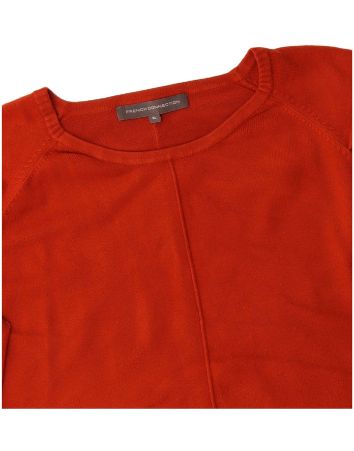 FRENCH CONNECTION Pull col bateau pour femme UK 18 XL Orange
