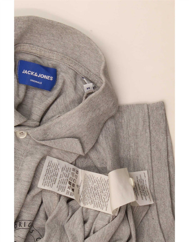 Jack & Jones Polo Regular Fit Homme Gris Moyen Coton