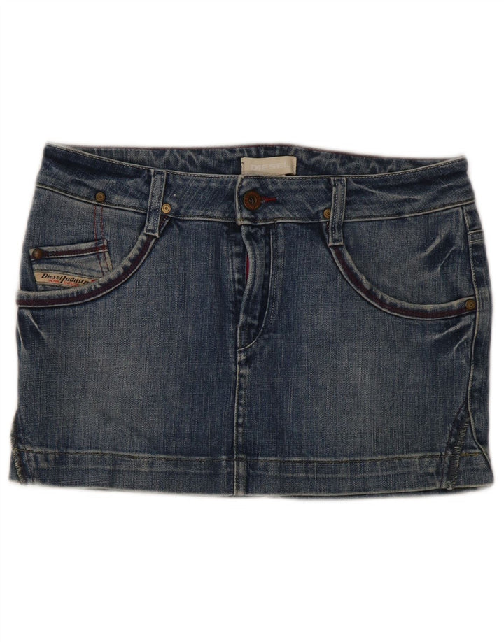 DIESEL Femme Mini Jupe En Jean W27 Petit Bleu Coton