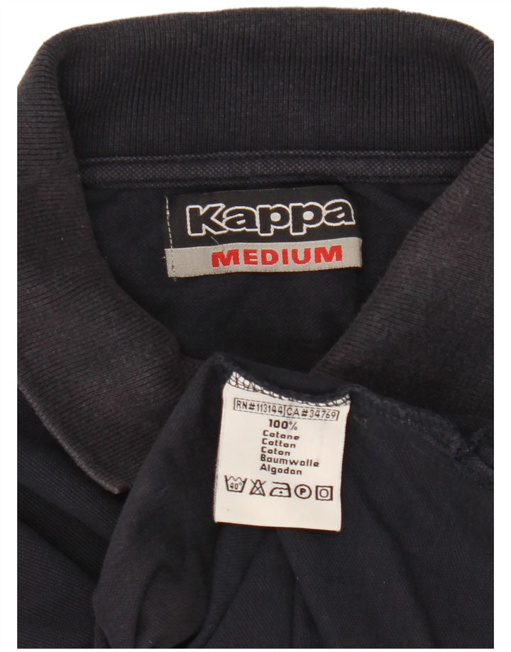 Kappa Polo à Manches Longues Homme Bleu Marine Moyen Coton