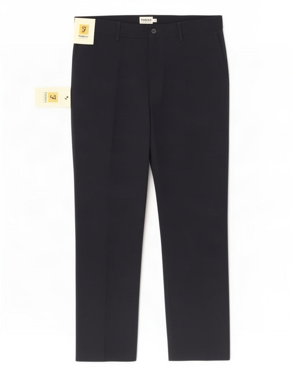 Farah Pantalon Chino Droit Coupe Classique Femme W36 L27 Bleu Marine