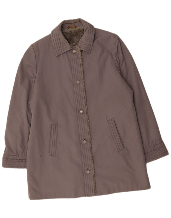 DANNIMAC Manteau Sherpa Femme UK 18 XL Coton Gris