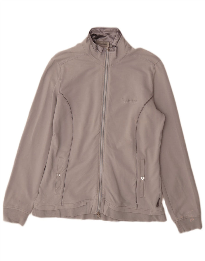 Champion Veste de survêtement Easy Fit pour femme UK 14 Gris moyen Coton