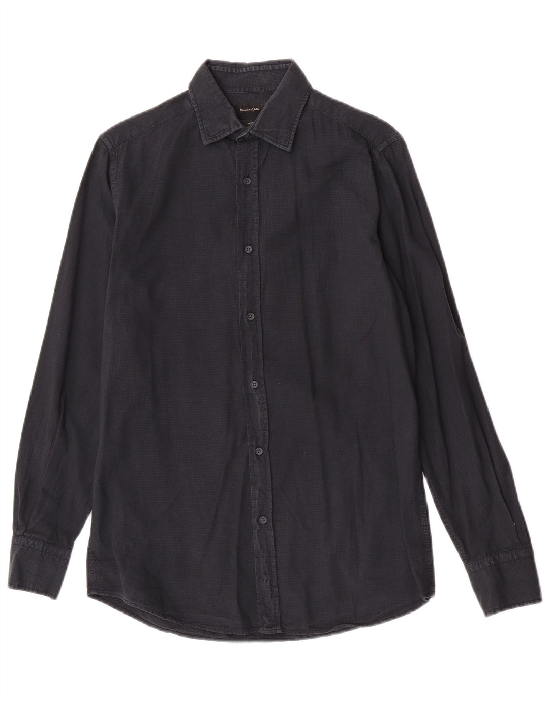 Massimo Dutti Chemise Homme Small Bleu Marine Coton