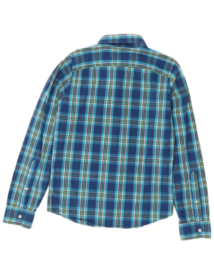 Hollister Chemise Homme Petit Bleu Plaid Coton