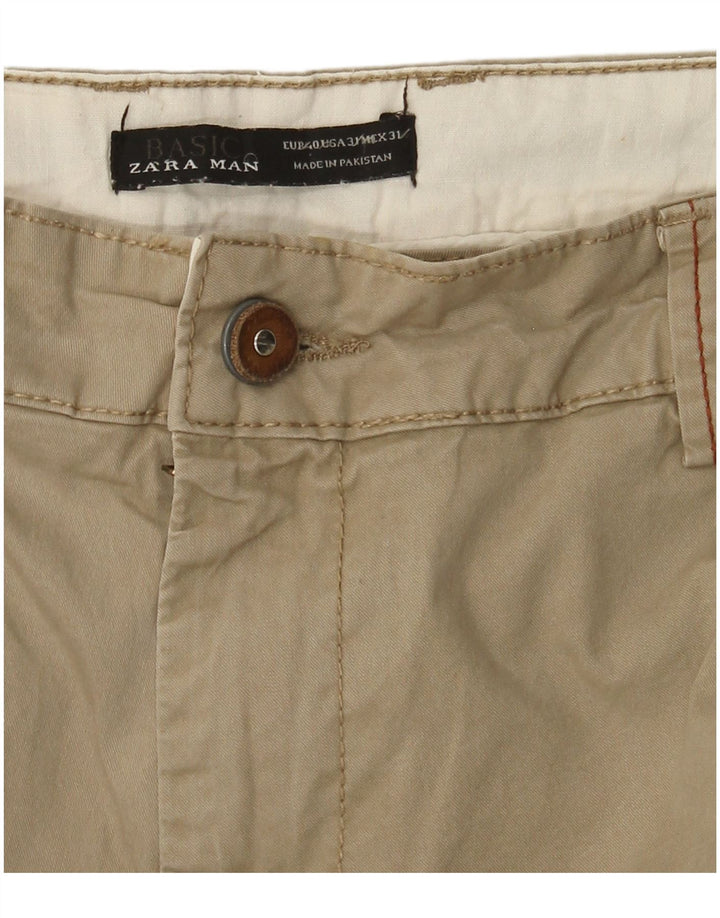 Zara Pantalon Chino Slim Homme EU 40 Medium W31 L34 Kaki