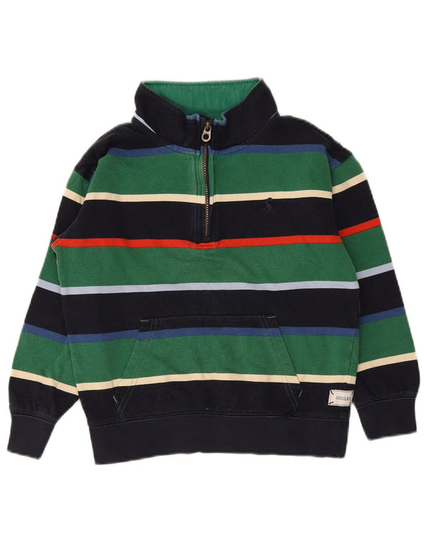 Joules Sweat-shirt col zippé garçon 9-10 ans rayé multicolore