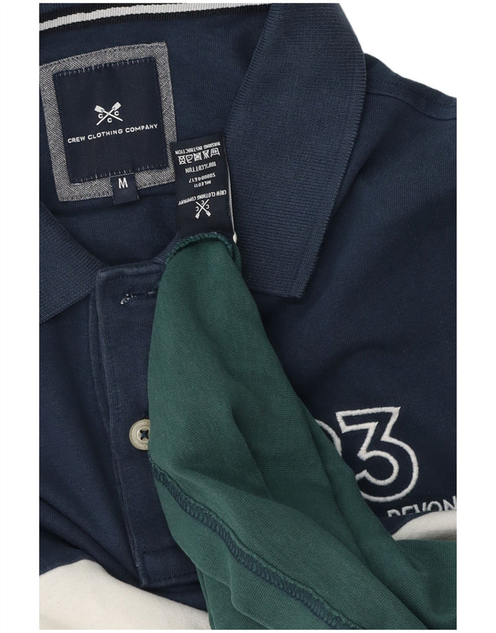 Crew Clothing Polo Homme Bleu Moyen Colourblock Coton