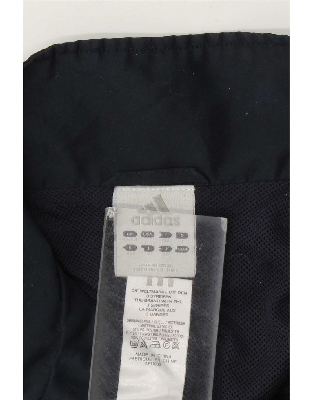 Adidas Veste de survêtement pour homme UK 42/44 Large Bleu marine Polyester