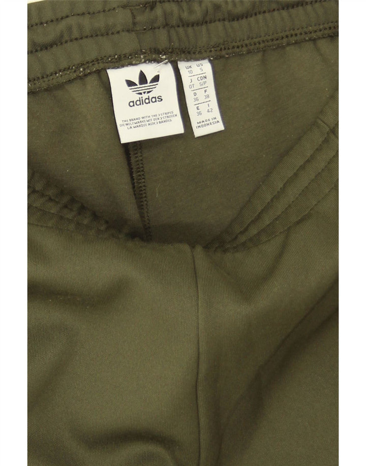 Adidas Pantalon de survêtement pour femme UK 10 Small Kaki Polyester