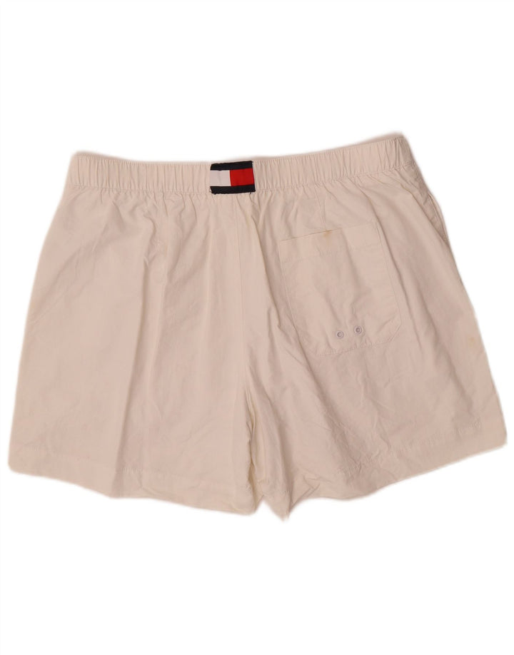 Tommy Hilfiger Short de Bain Regular Fit XL Homme Blanc Polyamide