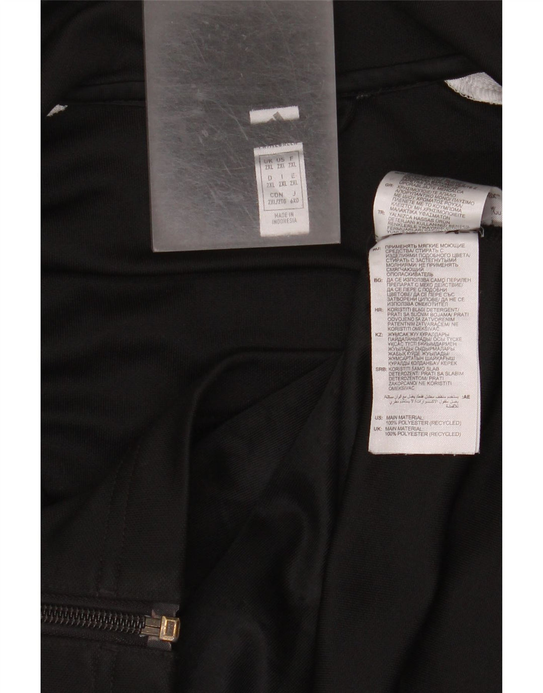 Adidas Hommes Aeroready Graphic Survêtement Top Veste 2XL Noir Polyester