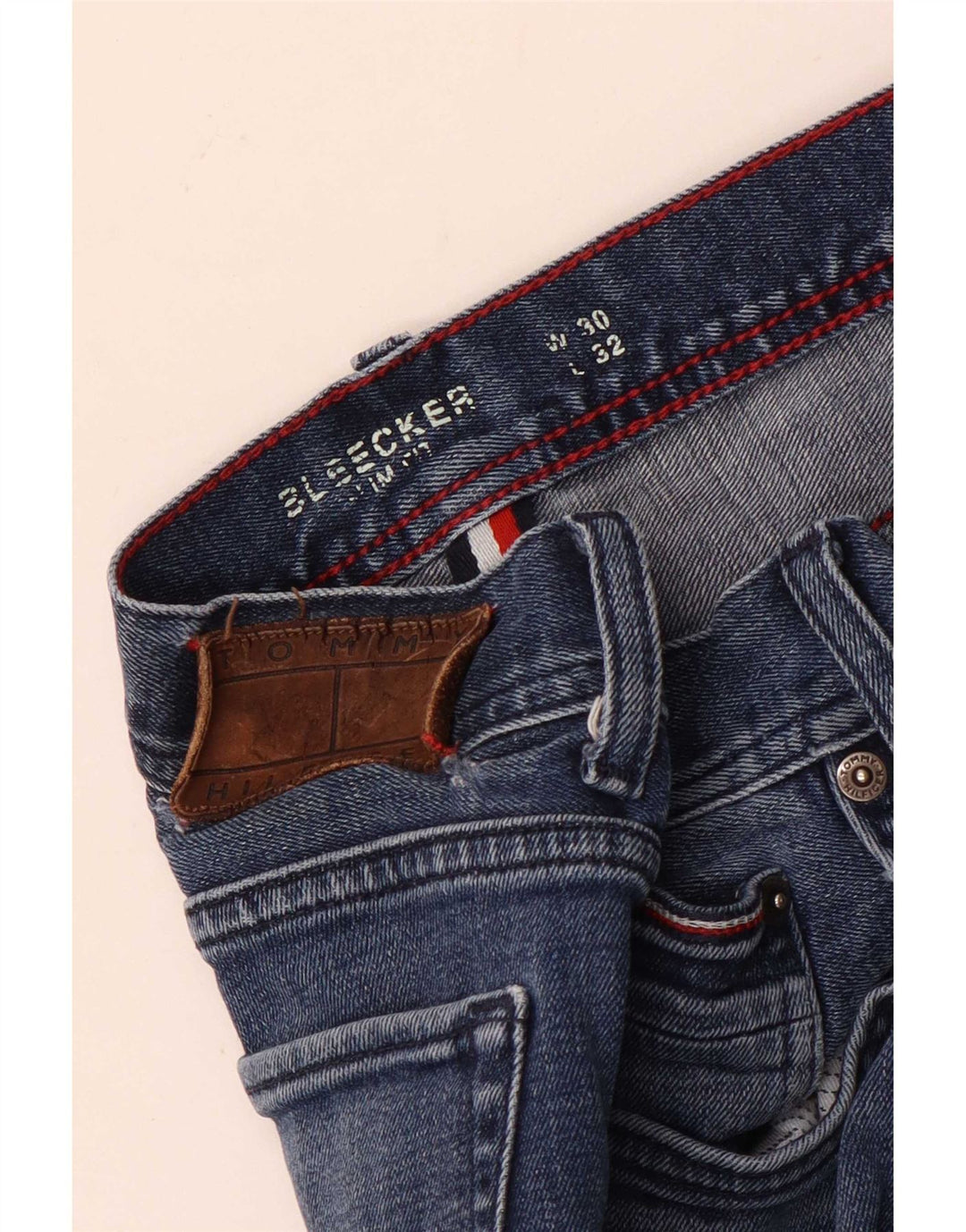 Tommy Hilfiger Jean Slim Bleecker Femme W30 L32 Bleu Coton