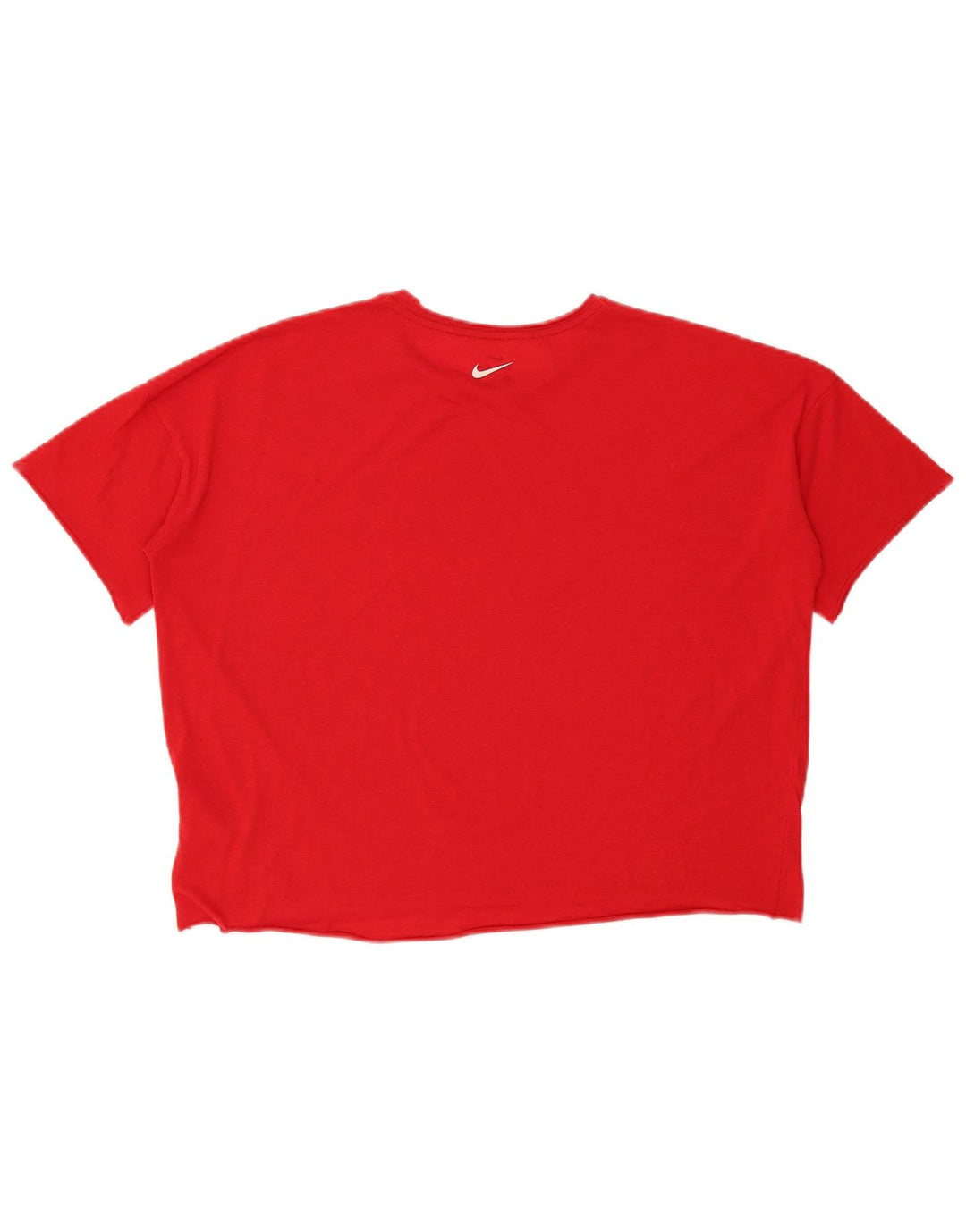 Nike Dri Fit Crop T-shirt graphique surdimensionné pour femme Rouge moyen UK 14