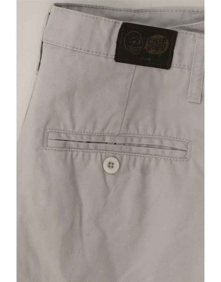 CHEAP MONDAY Short Chino Homme W30 Gris Moyen