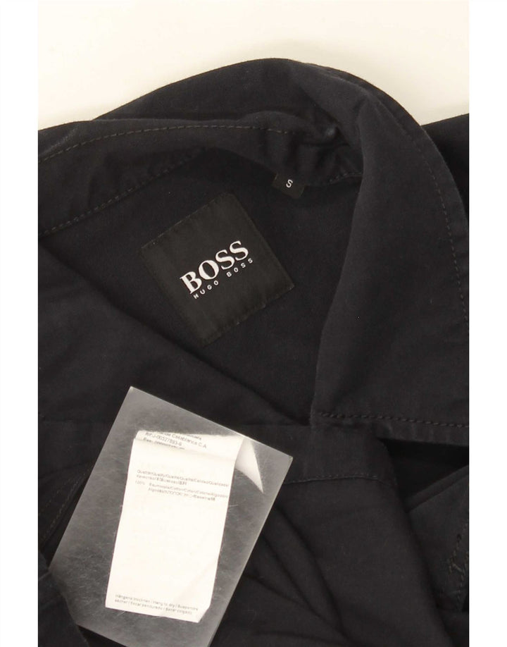 Hugo Boss Veste utilitaire pour homme UK 36 Petit coton bleu marine
