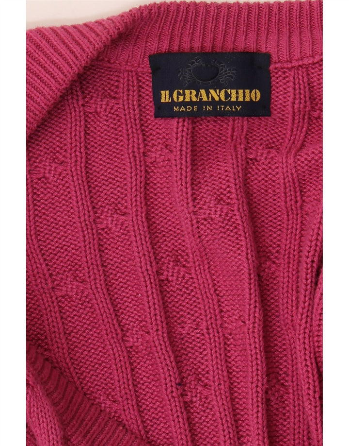 Il Granchio Cardigan Pull Homme Grand Rose