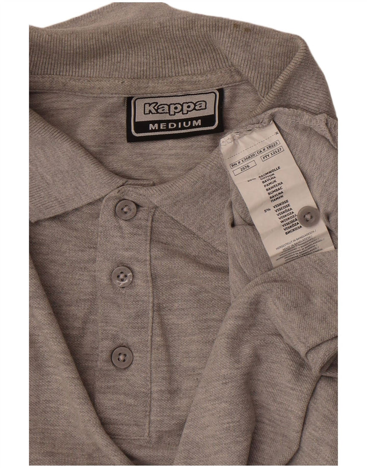 Kappa Polo Homme Gris Moyen Moucheté Coton