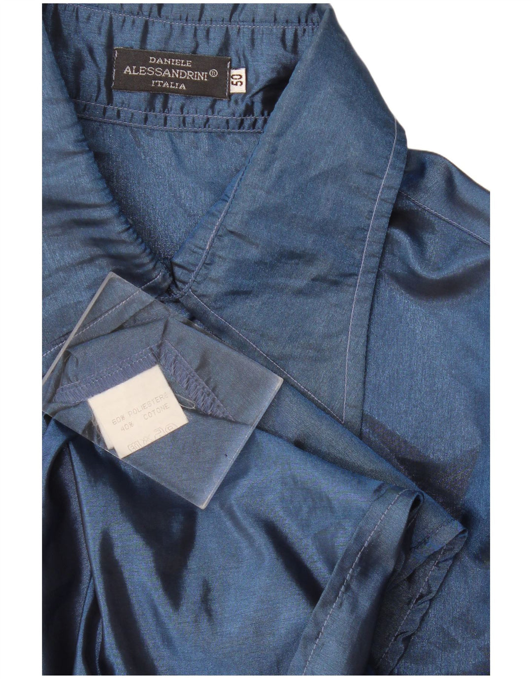 Daniele Alessandrini Chemise Homme IT 50 Bleu Marine Moyen Polyester