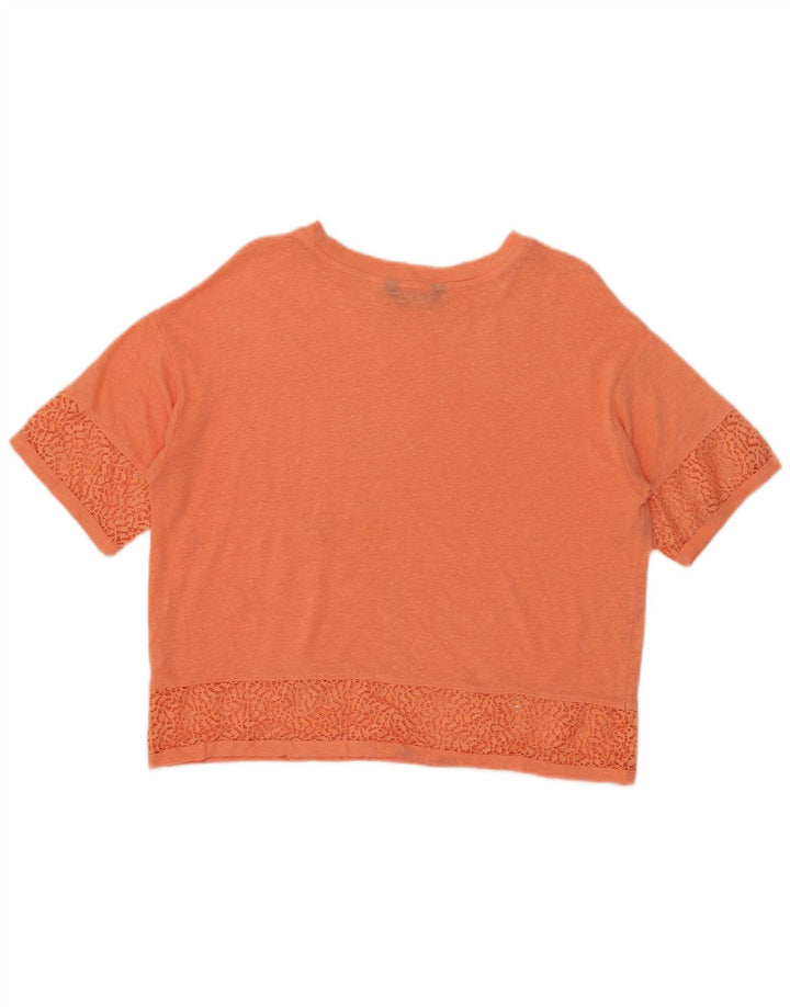 Marks & Spencer T-shirt court surdimensionné pour femme UK 10 Small Orange